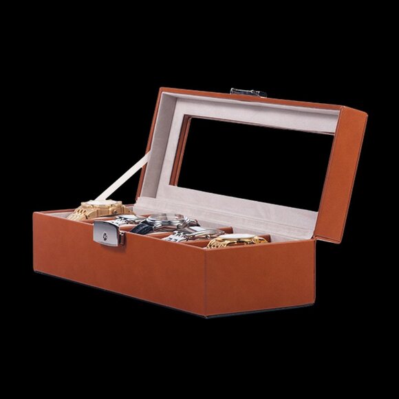 Orbita 5 Roma Watch Winder in Saddle Color - Picture 1 of 1